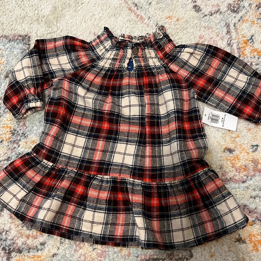 Old Navy Flannel Baby Dress 3-6 months